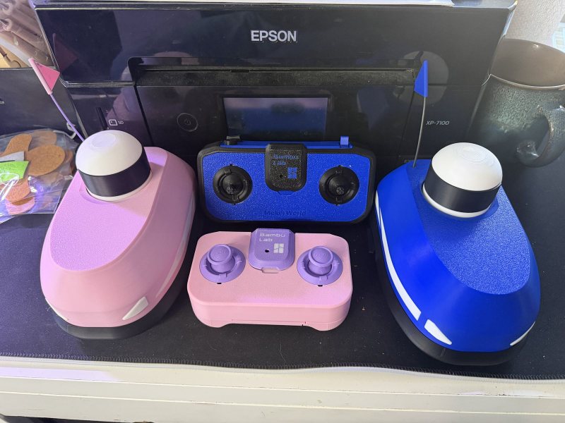 Custom Cyberbrick bumper car controllers