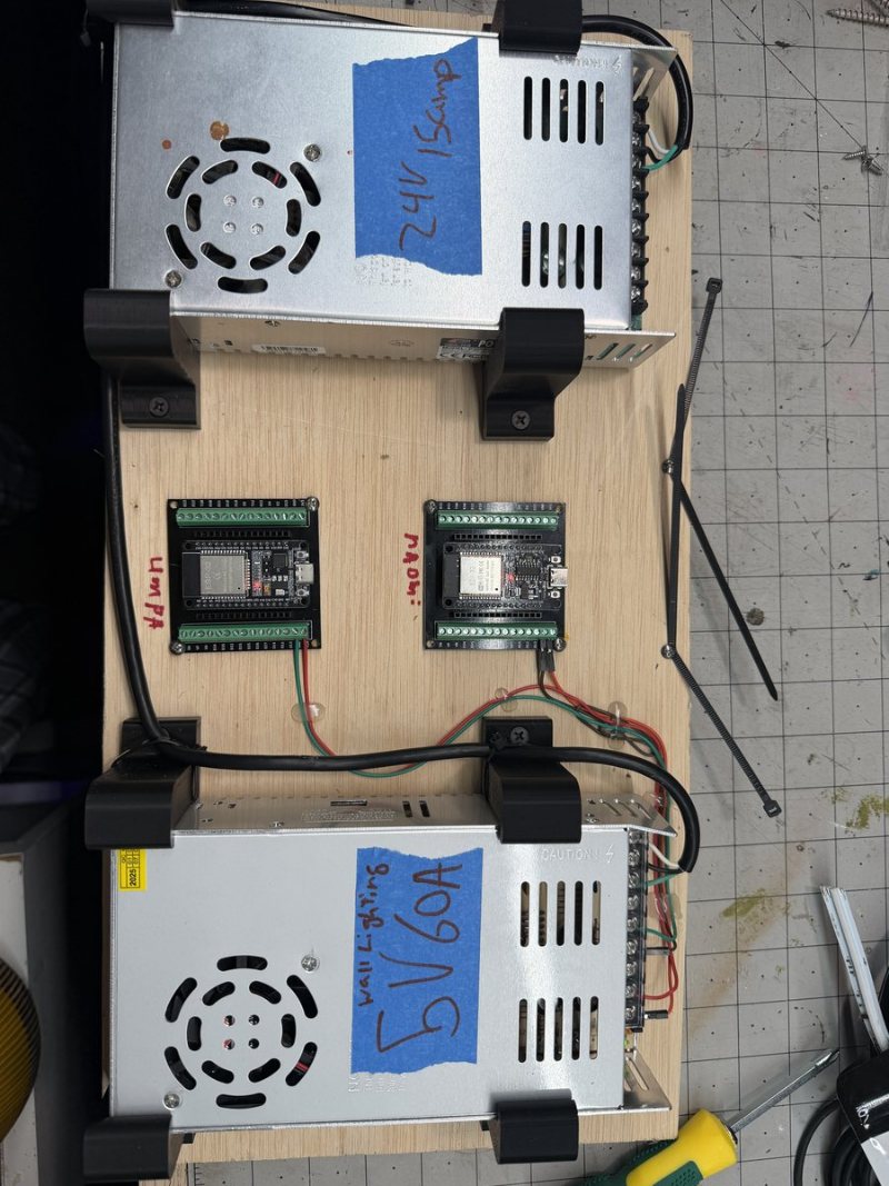 Custom WLED electronics control board